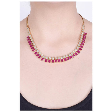 Handmade CZ Necklace Set Jewelry for Women - Timeless Elegance