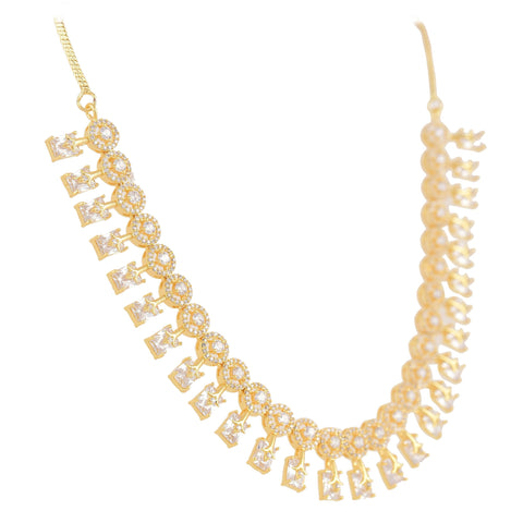 Luxe Handmade CZ Necklace Set - Perfection in Every Detail
