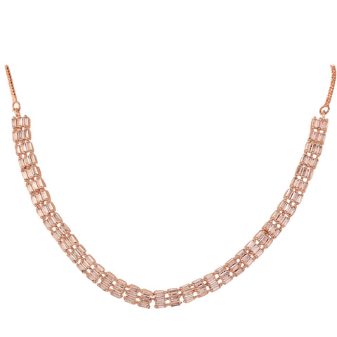 Unrivalled Beauty: Handcrafted CZ Necklace Set for Women who Love to Shine