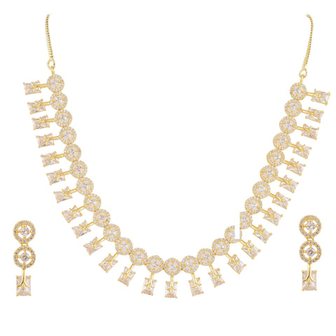 Luxe Handmade CZ Necklace Set - Perfection in Every Detail
