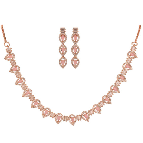 Embrace Your Beauty with this Handcrafted CZ Necklace Set