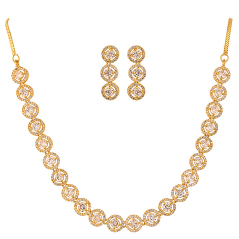 Flaunt Your Style with this Handcrafted CZ Necklace Set