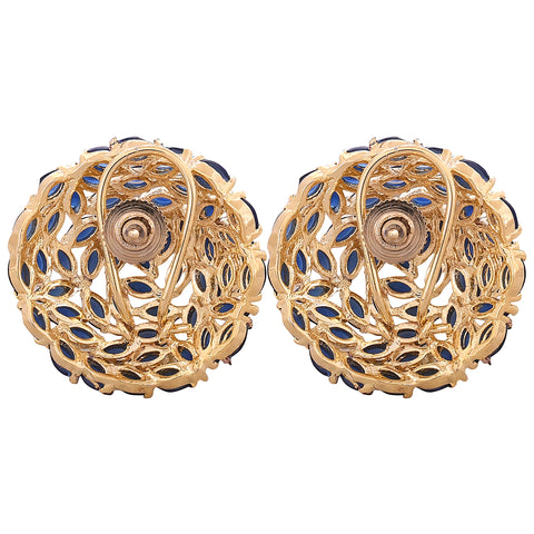 Unleash your Inner Diva with our Designer CZ Blue Stud Earrings for Women
