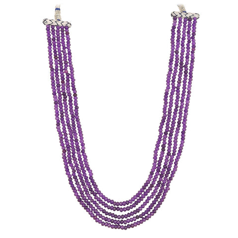 Semi-Precious Amethyst Beads Necklace for Women
