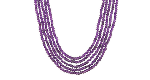 Semi-Precious Amethyst Beads Necklace for Women