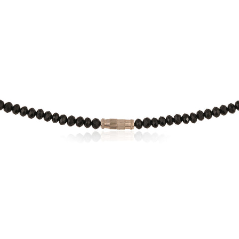 Semi-Precious Black Beads Necklace