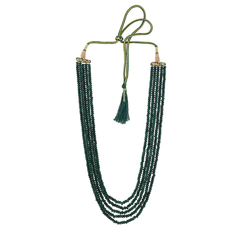 Semi-Precious Green Beads Necklace for Women