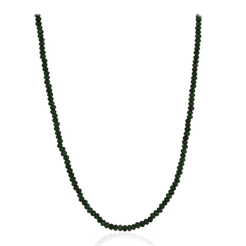 Semi-Precious Green Beads Necklace for Women