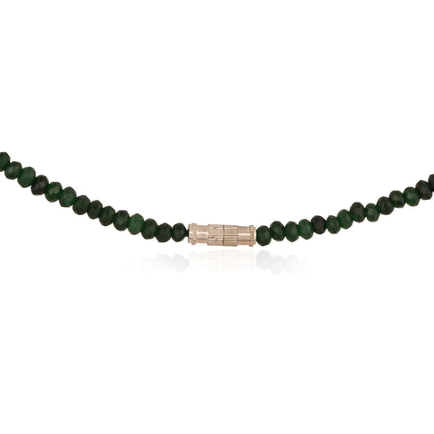 Semi-Precious Green Beads Necklace for Women