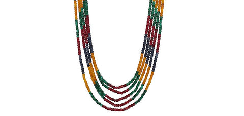 Transform Your Look with a Unique Semi-Precious Multi Beads Necklace for Women