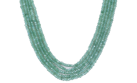 Semi-Precious Green Beads Necklace for Women