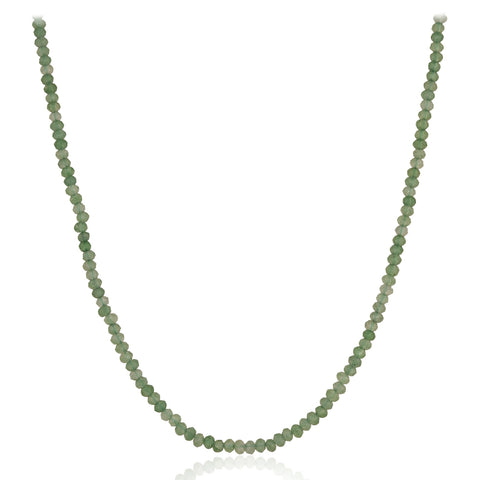 Semi-Precious Green Beads Necklace for Women