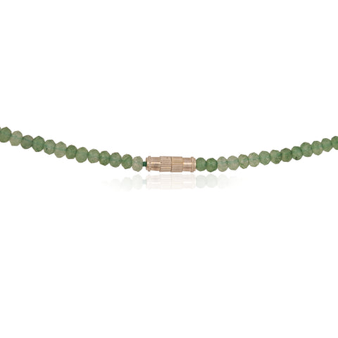 Semi-Precious Green Beads Necklace for Women