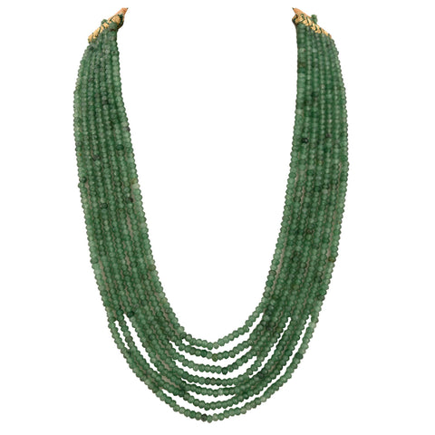 Semi-Precious Green Beads Necklace for Women