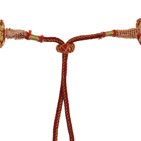 Radiant and Alluring: Semi-Precious Magenta Rani Beads Necklace for Women