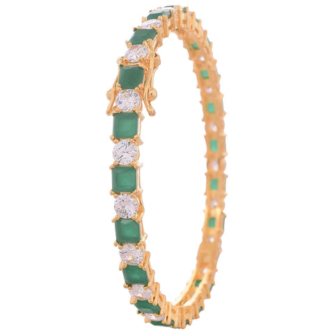 Gold Plated American Diamond CZ Openable Bangles