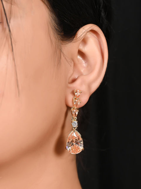 A Dazzling Statement Piece: Handmade CZ Necklace with Intricate Detailing