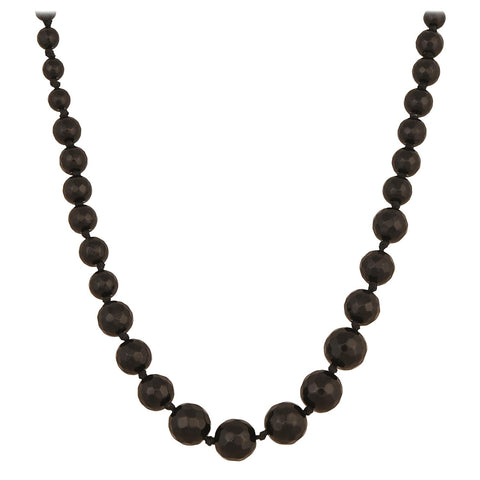 Tribal Treasures: An Exotic Natural Black Beads Necklace for Women