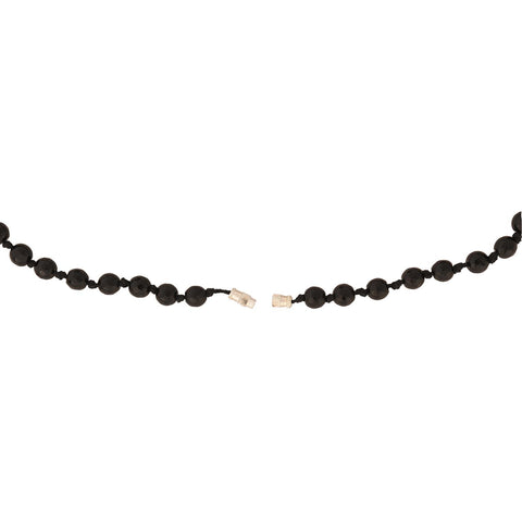 Tribal Treasures: An Exotic Natural Black Beads Necklace for Women