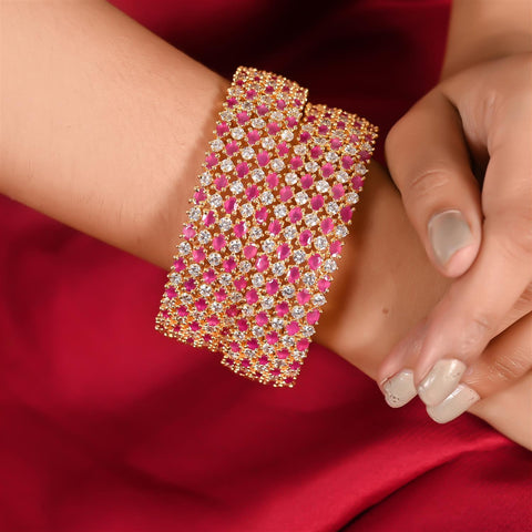 Glam Up Your Look with Exquisite Handcrafted CZ Bangles