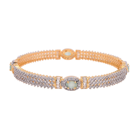 Artisanal CZ Bangles for Women: Handmade Designer Jewelry