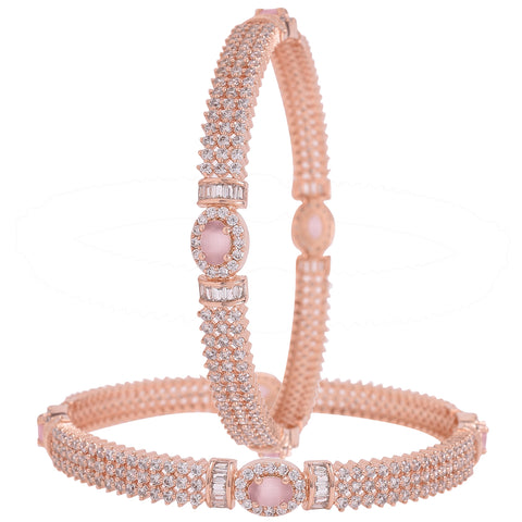 Artisanal CZ Bangles for Women: Handmade Designer Jewelry