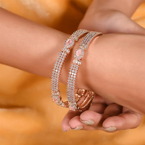Artisanal CZ Bangles for Women: Handmade Designer Jewelry