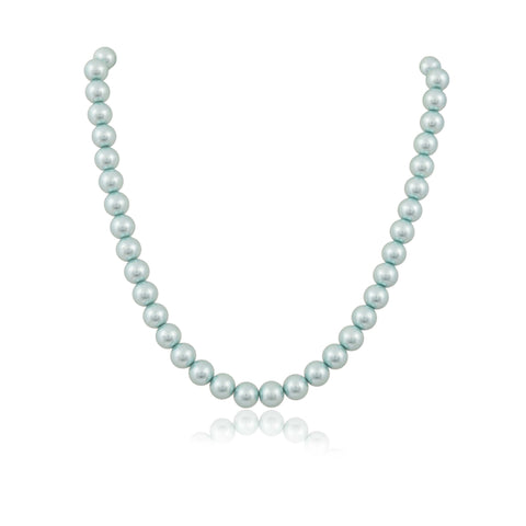 Blue Cultured Pearls Adorable Set of Earrings & Necklace