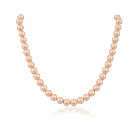 Beige Cultured Pearls Adorable Set of Earrings & Necklace