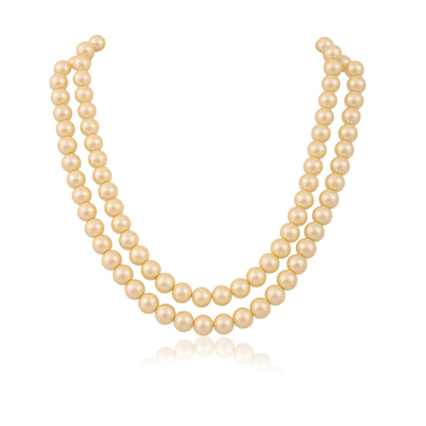 Cream Cultured Pearls Beautiful Set of Earrings & Necklace