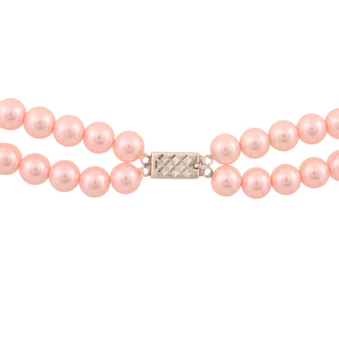 Baby Pink Cultured Pearls Beautiful Set of Earrings & Necklace