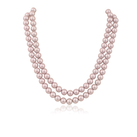 Soft Lavender Cultured Pearls Adorable Set of Earrings & Necklace