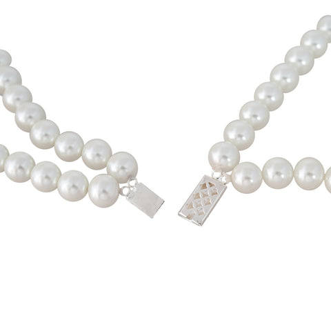 White Cultured Pearls Beautiful Set of Earrings & Necklace