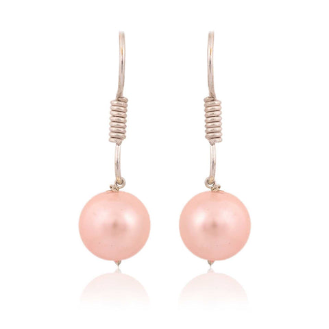 Baby Pink Cultured Pearls Beautiful Set of Earrings & Necklace