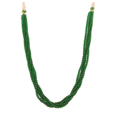 Radiant Bloom: A Natural Finest Multi Green Color Beads Beautiful Necklace for Women