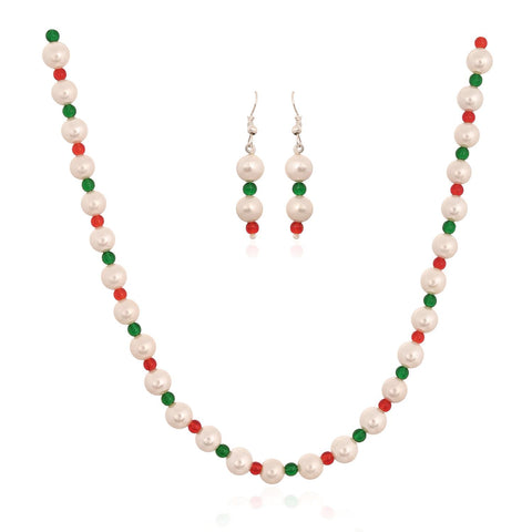 Exquisite Colorful Natural Pearl Single Line Necklace