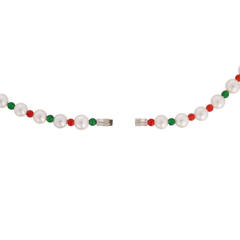 Exquisite Colorful Natural Pearl Single Line Necklace