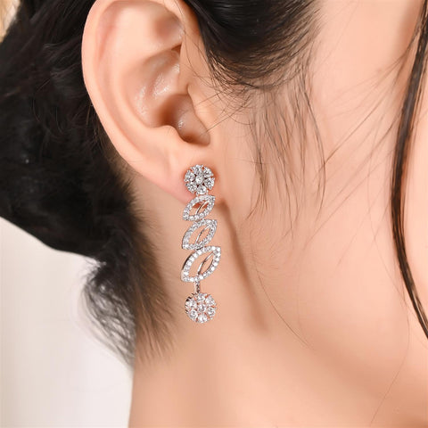 Rose Gold Plated Timeless CZ Necklace Set for a Classic Look