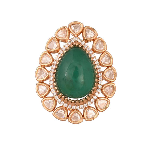 Kundan Adjustable Cocktail Statement Ring