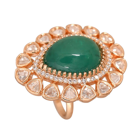 Kundan Adjustable Cocktail Statement Ring