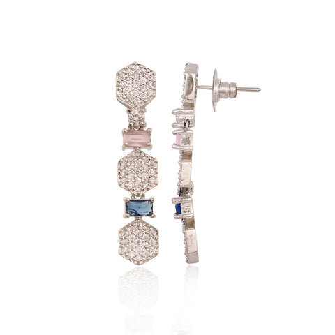 Timeless Multi Drop CZ Necklace Set for a Classic and Sophisticated Look
