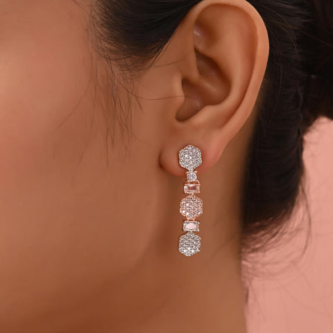 Timeless Multi Drop CZ Necklace Set for a Classic and Sophisticated Look