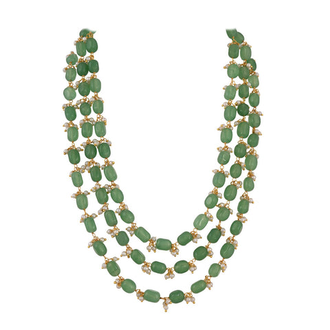 Handpicked and Handcrafted: Semi-Precious & Pearl Beads Necklace & Earring for Women