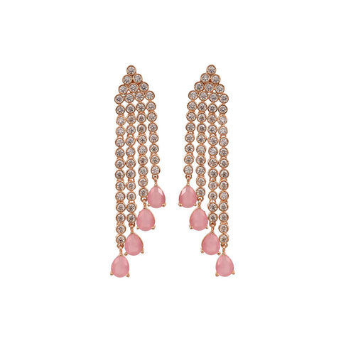 American Diamond Chandelier Dangle Drop Earrings