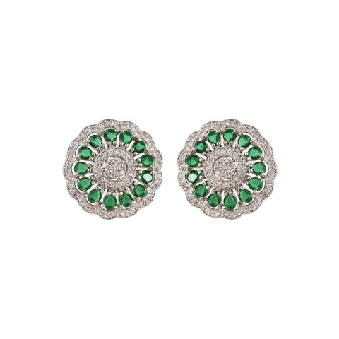 Sparkling Sophistication: Handmade CZ Stud Earrings