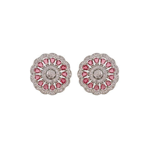 Sparkling Sophistication: Handmade CZ Stud Earrings