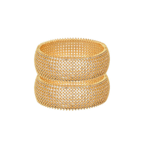 American Diamond CZ White Bold  Kada Bangles