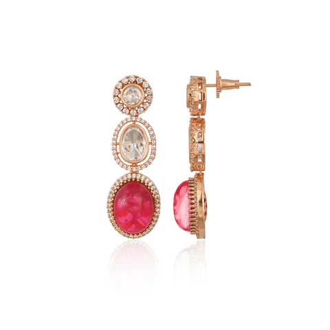 Heather Classic Kundan  Red & Green Wedding Necklace Set