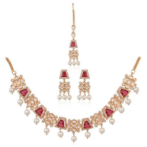 Rosie Nakshatra Kundan Wedding Necklace Set