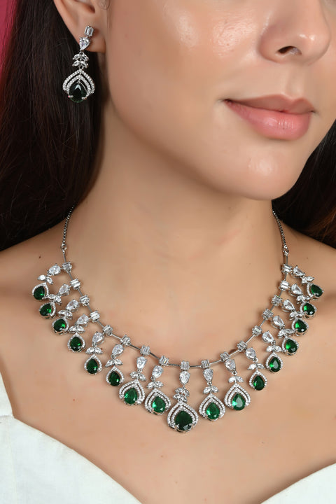 Timeless CZ Necklace Set for a Classic and Sophisticated Look